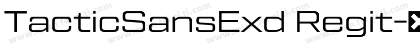 TacticSansExd Regit字体转换